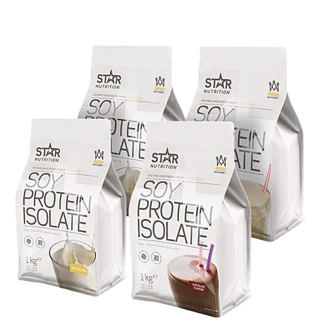 Mix&Match: 4 x Soy Protein Isolate Soyaproteinisolat 1 kg