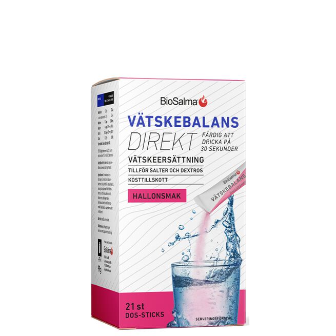Væskebalanse Direkte Væskeerstatning 21 porsjonsposer Bringebær