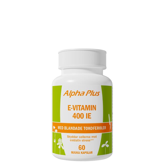 E-vitamin 400IE, 60 myk kapsler