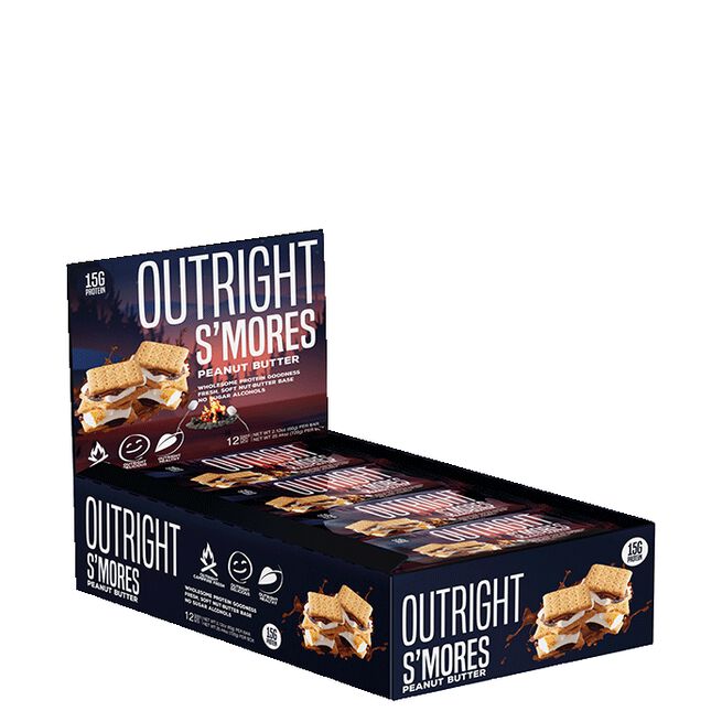 Kjop 12 X Outright Protein Bar 60 G S Mores Peanut Butter Gymgrossisten No