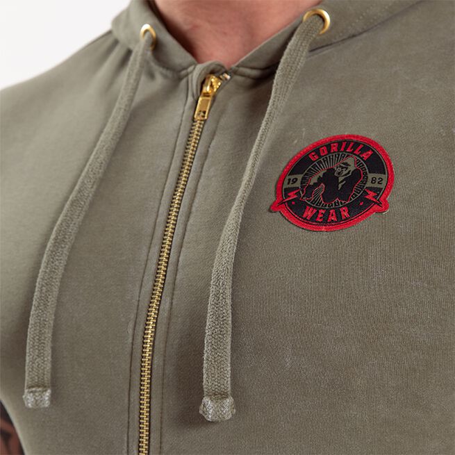 Silverdale Ermeless Hoodie Grønn