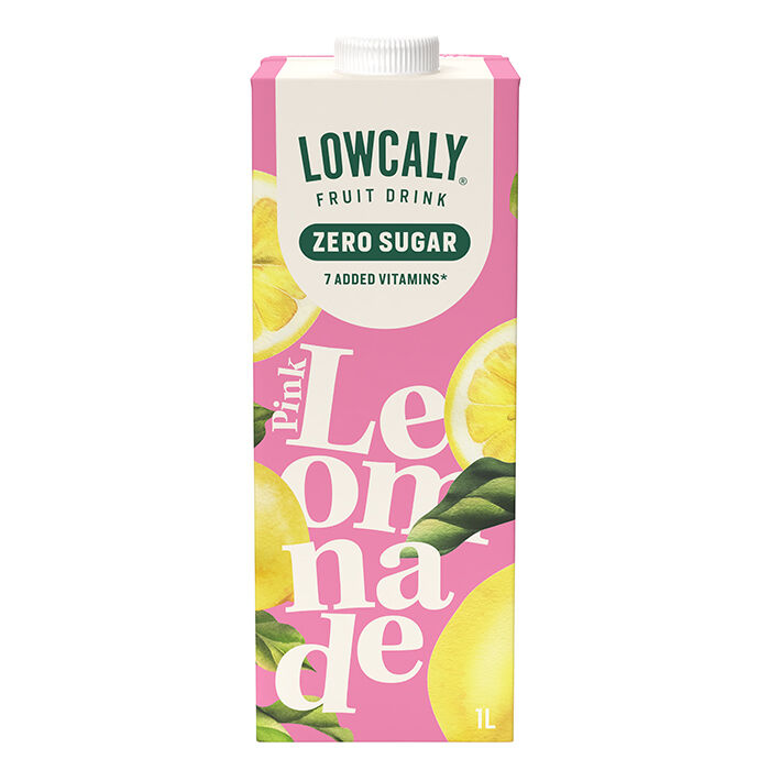 Lowcaly Fruktdrikk 1000 ml pink_lemonade