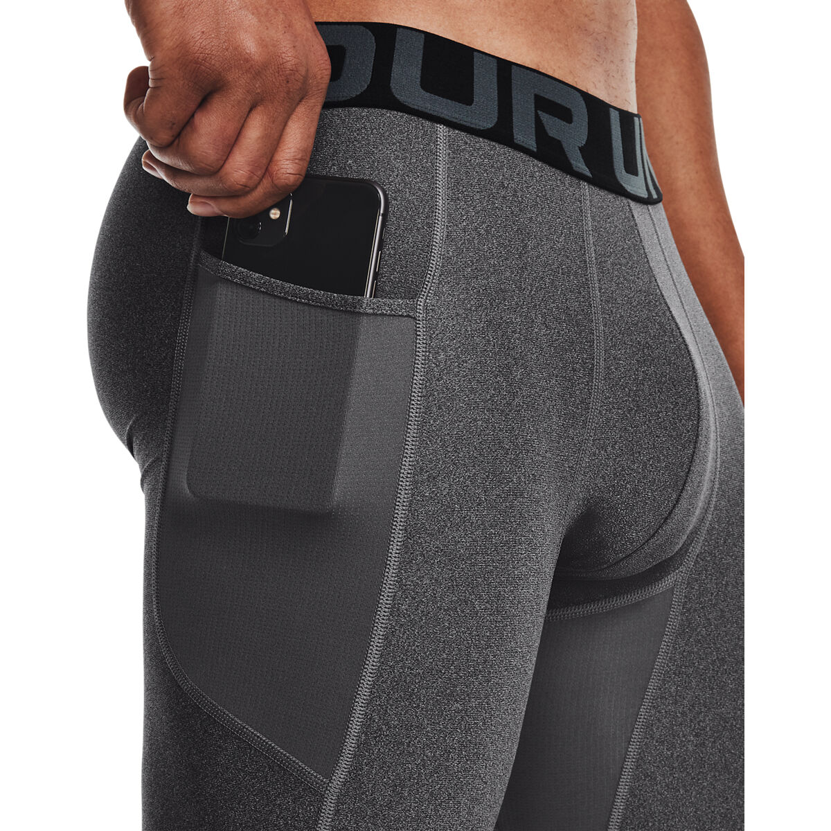 UA HG Armour Shorts, Carbon Heather