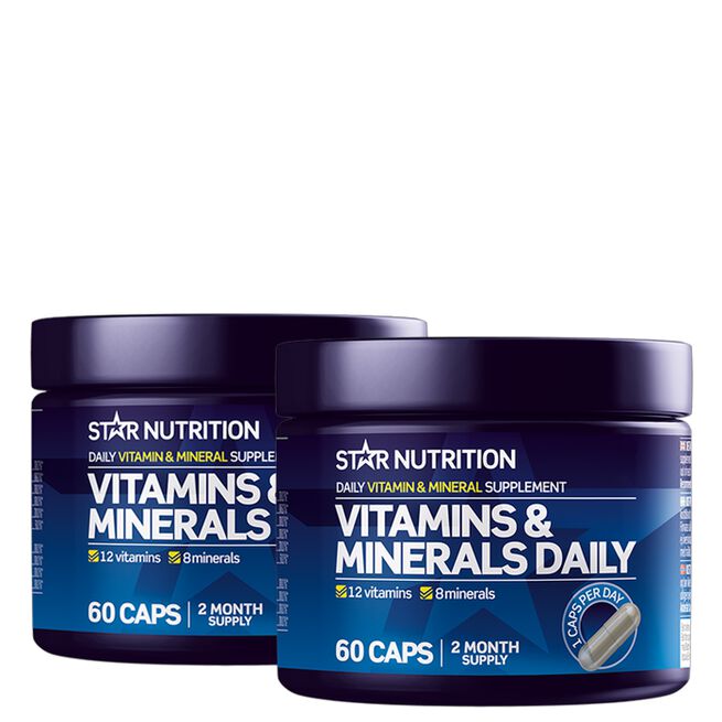 2 x Vitamins & Minerals Daily 60 kapsler