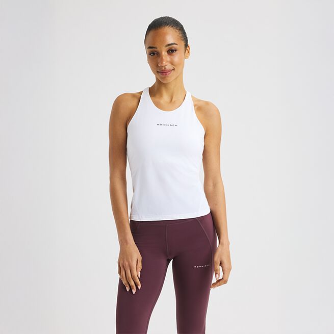 Jacquard Singlet Hvit