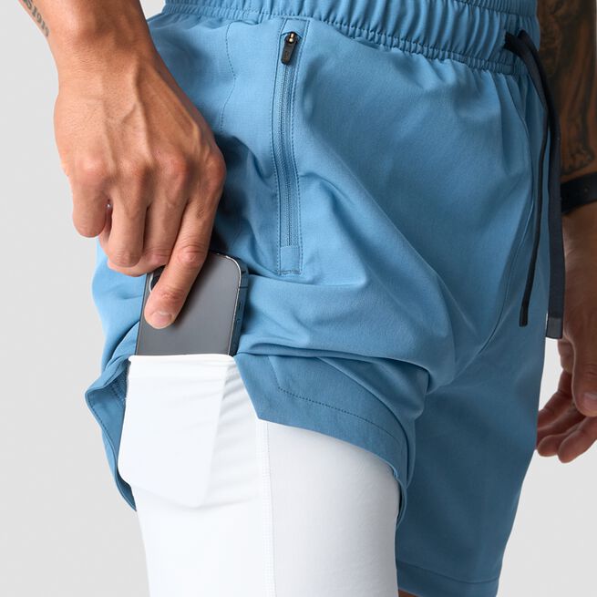 Endurance 2-i-1 Shorts Blå