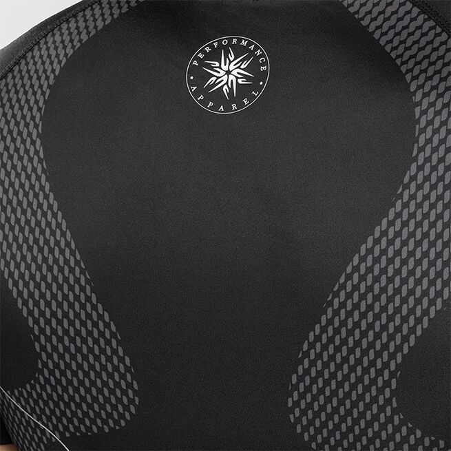 Nexus Rashguard Kort Erme Svart Sølv