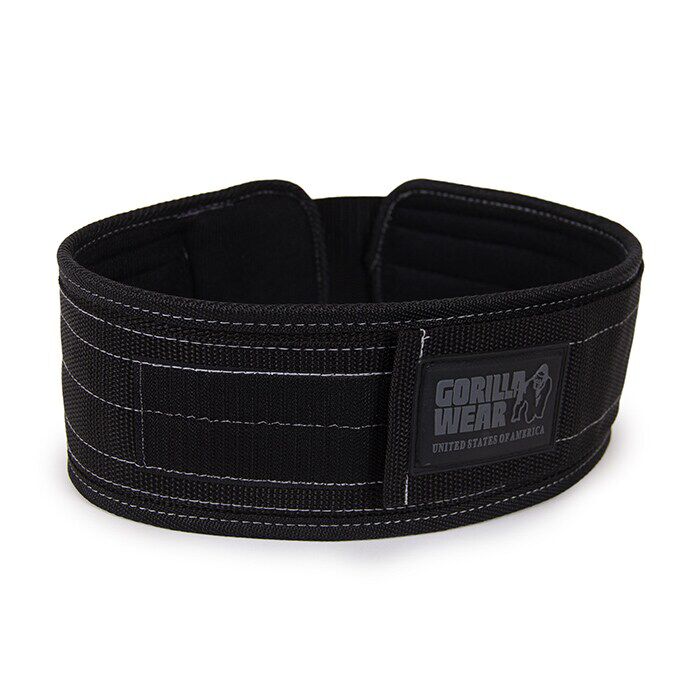 4 Inch L&oslash;ftebelte Nylon Svart
