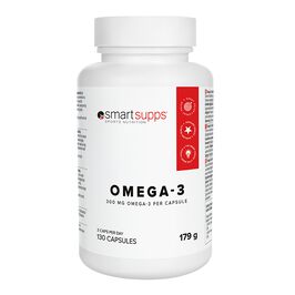 SmartSupps Omega-3, 130 kapsler  Omega-3 130 kapsler