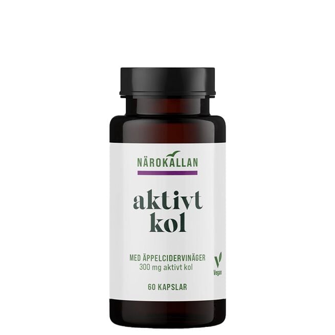 Aktivt Kull + Eplesidereddik 60 kapsler