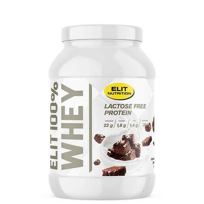 ELIT 100 % Whey Laktosefritt Proteinpulver 900 g Chocolate Brownie