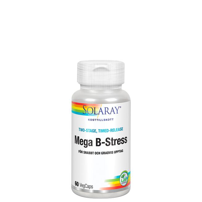 Mega B-Stress B-vitamin 60 kapsler