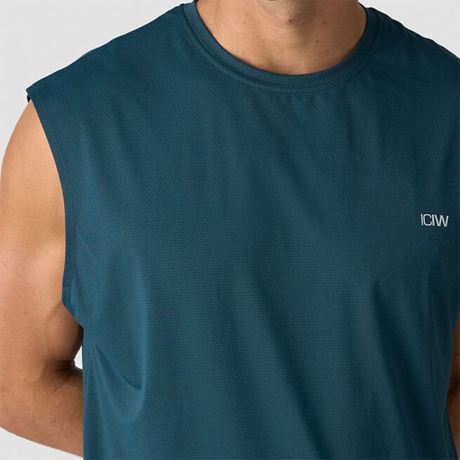 Stride Ermeløs T-skjorte, Mørk Blågrønn