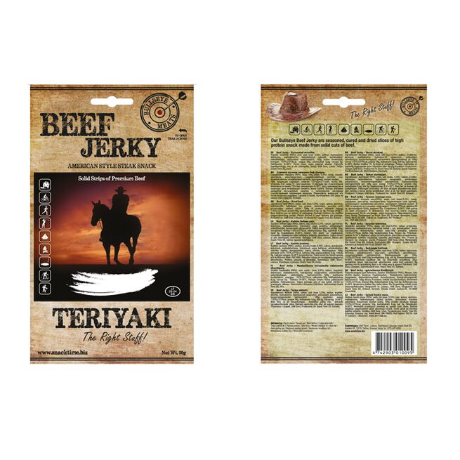 Beef Jerky, 50 g Teriyaki