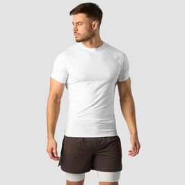 ICIW Stride Muscle Fit T-shirt Men, White Stride Muscle Fit T-shirt Men, White