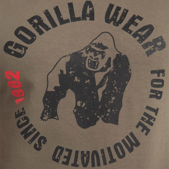 Marshall Sleeveless Hoodie, Army Green