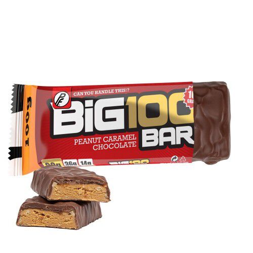 Big 100 Protein Bar, 100g Pean&oslash;tt Karamell Sjokolade