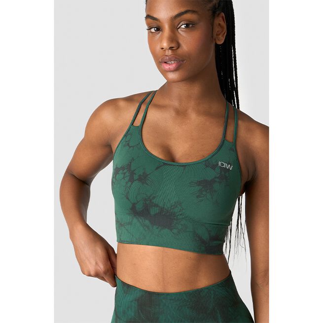Define Seamless Tie Dye Sport-BH Grønn