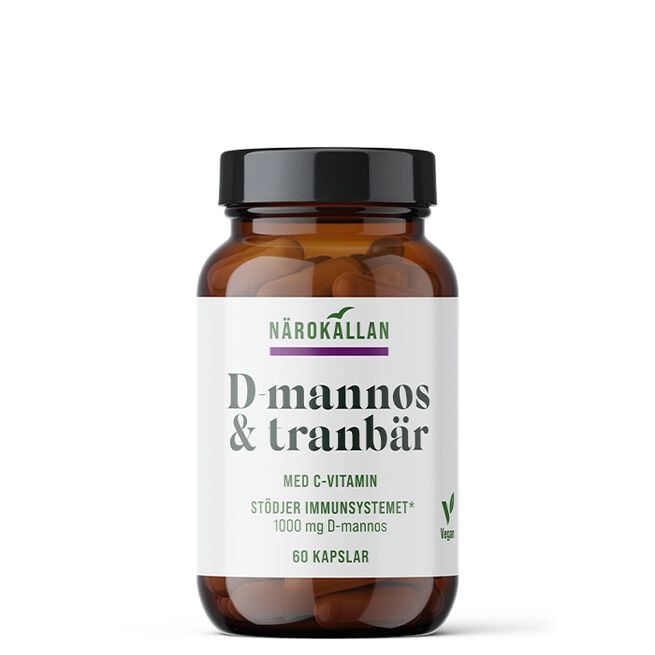 D-Mannos + Tranbär 60 kapslar
