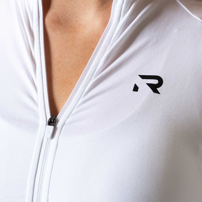 Prime Zip Langermet Trøye Hvit