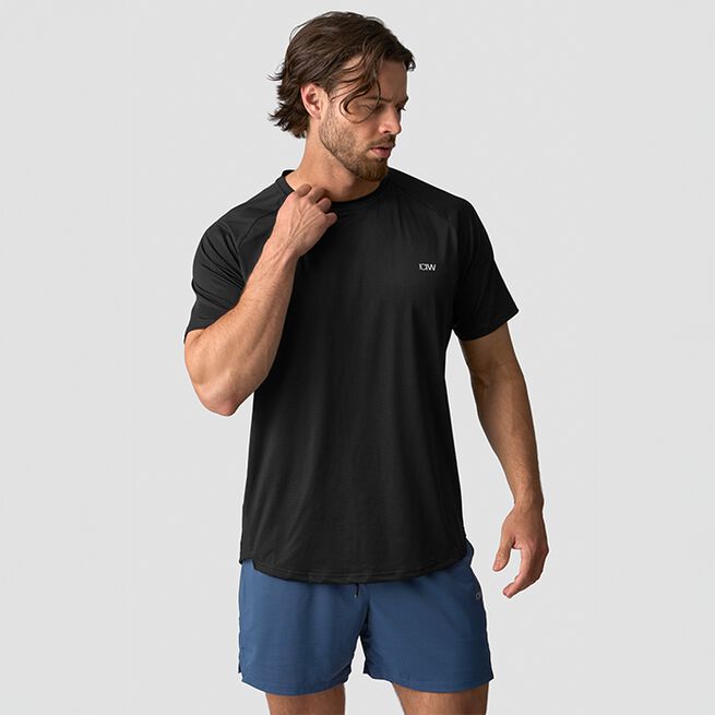 Stride Raglan T-skjorte Svart