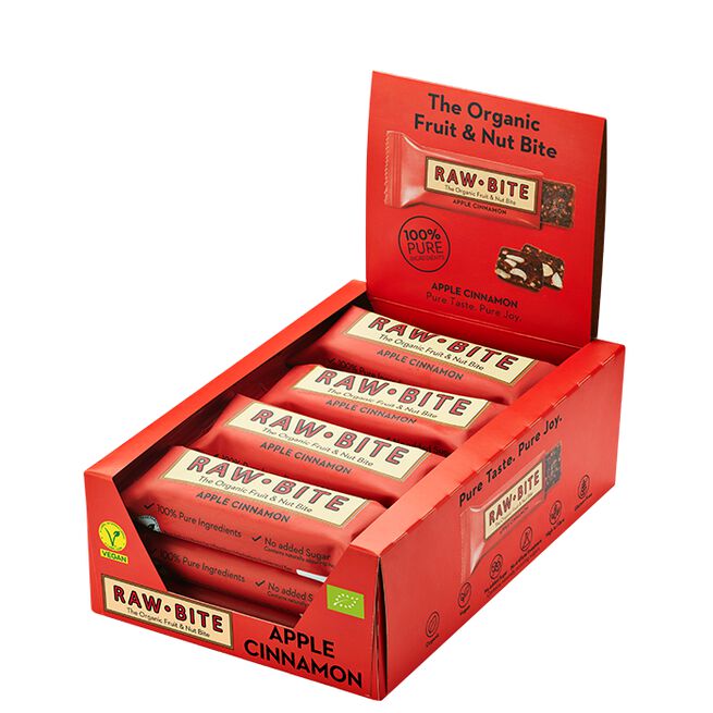 12 x Frukt & Nøttbar 50 g Äpple & Kanel