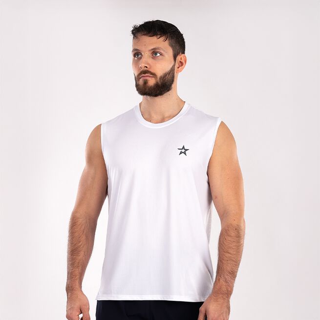 Mesh-topp Hvit