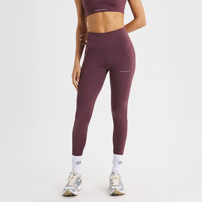 Flattering High Waist Tights Lilla