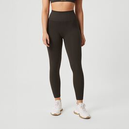 Studio Seamless Ribbed Tights, Peat, S  Seamless Ribbed Bukser Peat