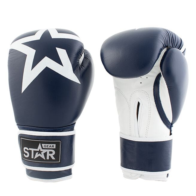 Star Gear Leather Boxing Glove, Patriot Blue, 12 oz 