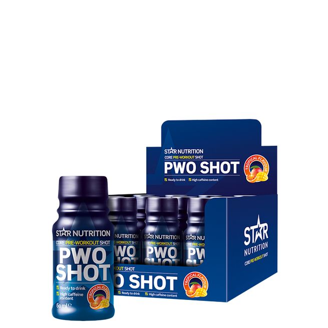 12 x Star Nutrition PWO Shot 60ml Tropical