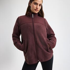 Phoebe Pile Jacket, Huckleberry, L  Phoebe Pilejakke Lilla