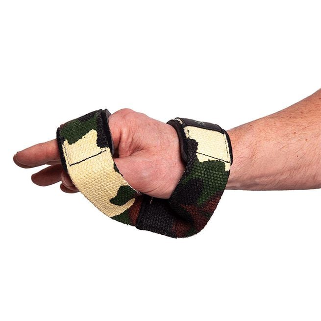 CP sports Figure 8 Straps - Lifting Loops, Green Camo, One Size