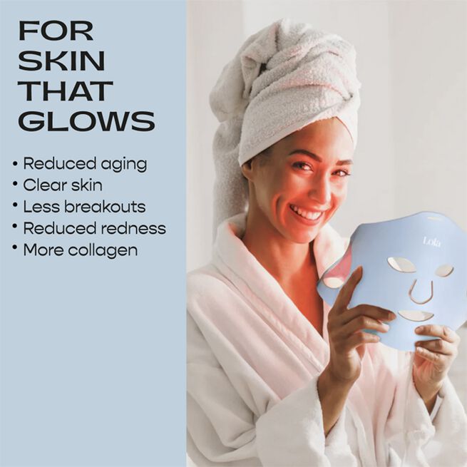 Glow LED Ansiktsmaske Blå