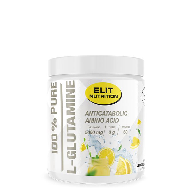 ELIT 100% Pure L-glutamine, 300 g Lemonade