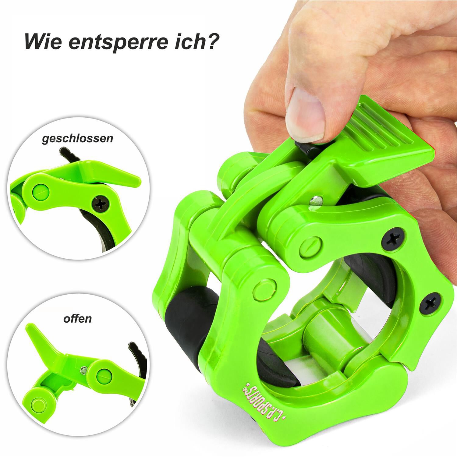 Jaw Lock l&aring;sklemmer 50 mm Gr&oslash;nn  