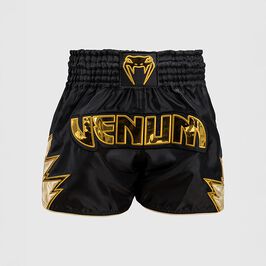 Venum Inferno Muay Thai Shorts Black/Gold, L  Inferno Muay Thai Shorts Svart Gull