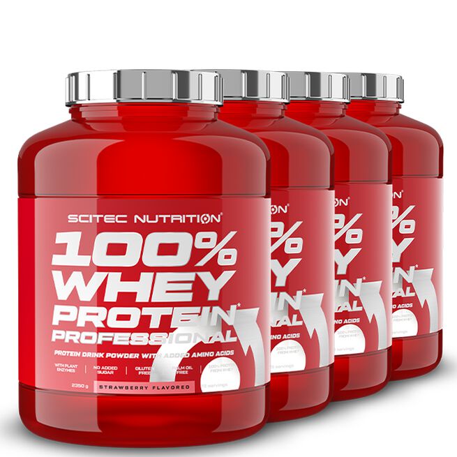 BIGBUY 4 x 100% Whey Protein Professional Myseprotein 2350 g
