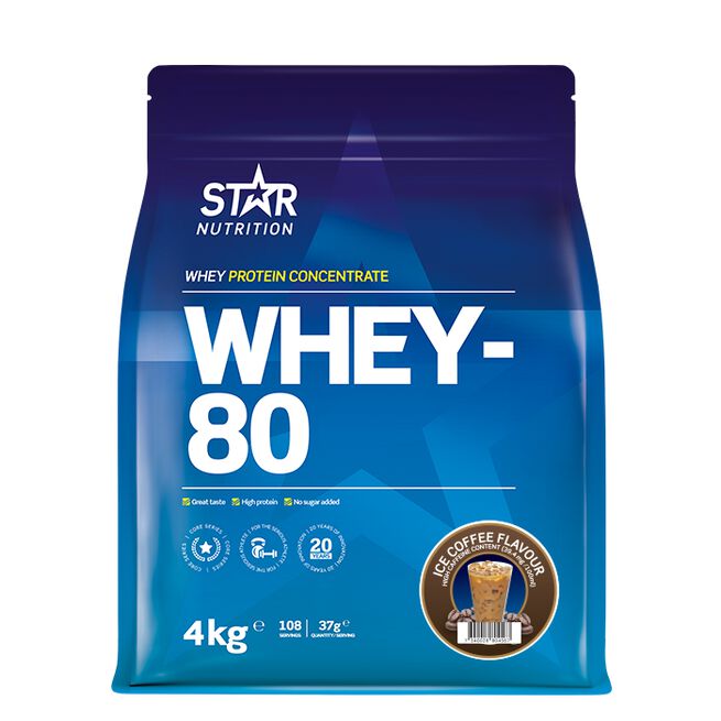 Whey-80 Myseprotein 4 kg Ice Coffee