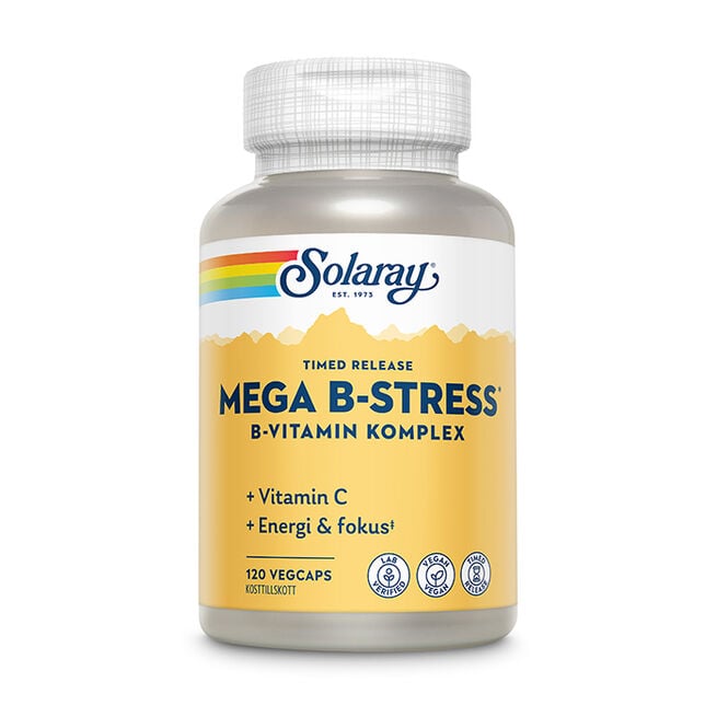 Mega B-Stress B-vitamin 120 kapsler