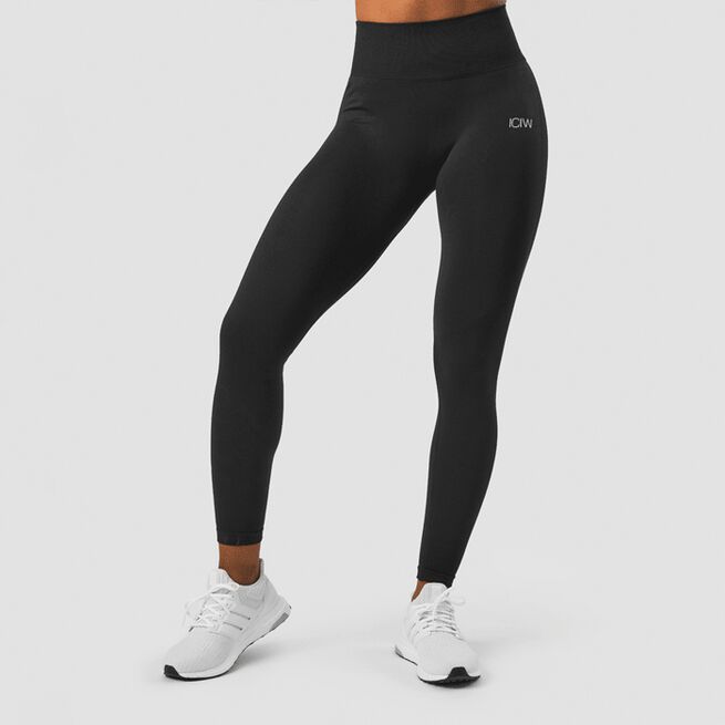 Define Seamless Scrunch Tights, Black