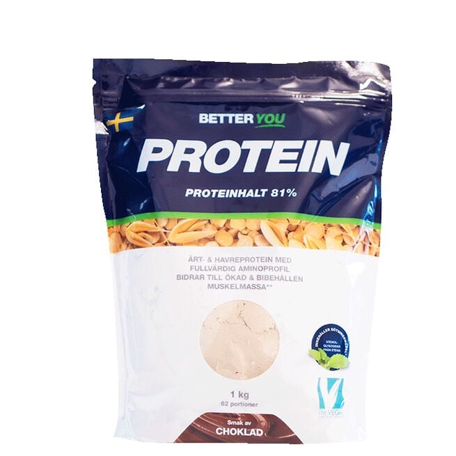 Erte- og havreprotein 1 kg Choklad
