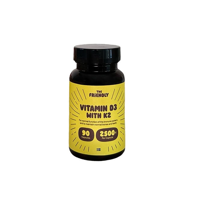 Vitamin D + K2 2500 IE 90 kapsler
