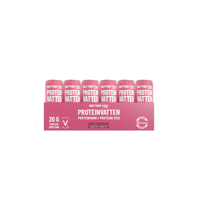 24 x Proteinvann Elektrolytter 330 ml Bringebær