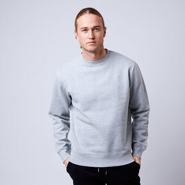Men's Core Crew, Grey Melange, L  Men's Core Crew, Grey Melange