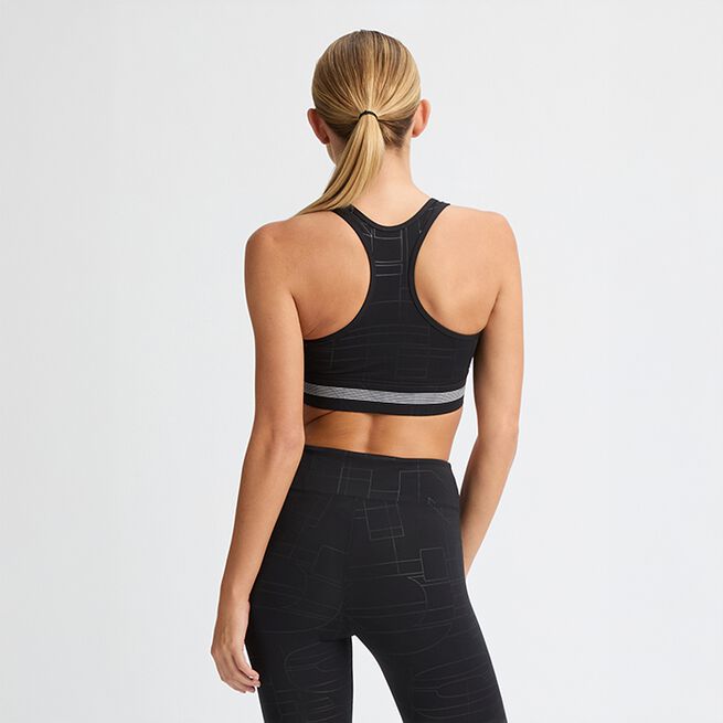 Emblem Emboss Sports-BH Svart