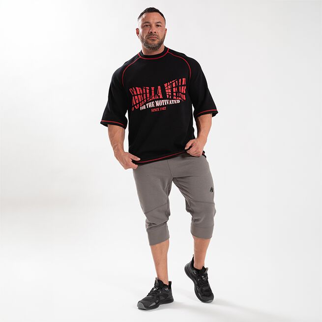 Finley Oversized T-skjorte Svart Rød