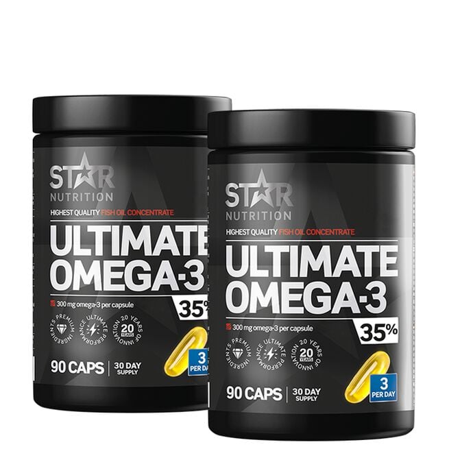 2 x Ultimate Omega-3 90 kapsler 35 % 1000 mg