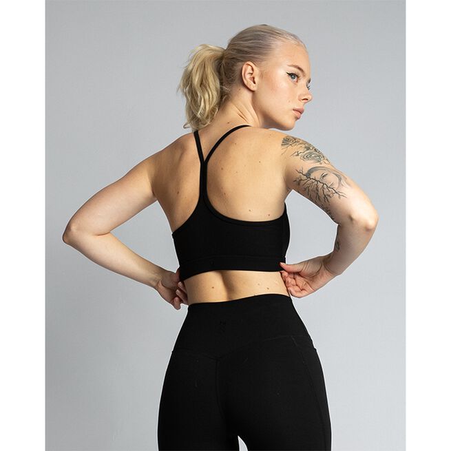 Studio Light Sports Bra, Matte Black