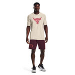 Under Armour Project Rock Brahma Bull SS Summit White Deco Rose